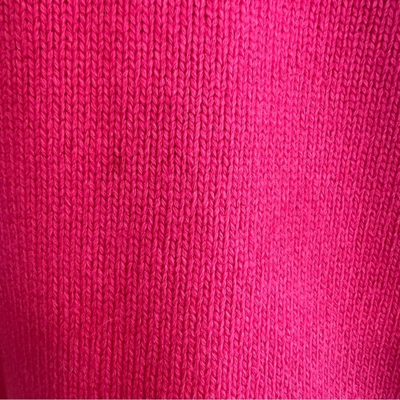 Weekend Max Mara Relaxed Crewneck Sweater Fuchsia Pink Medium Quiet Luxury Italy - Picture 5 of 6